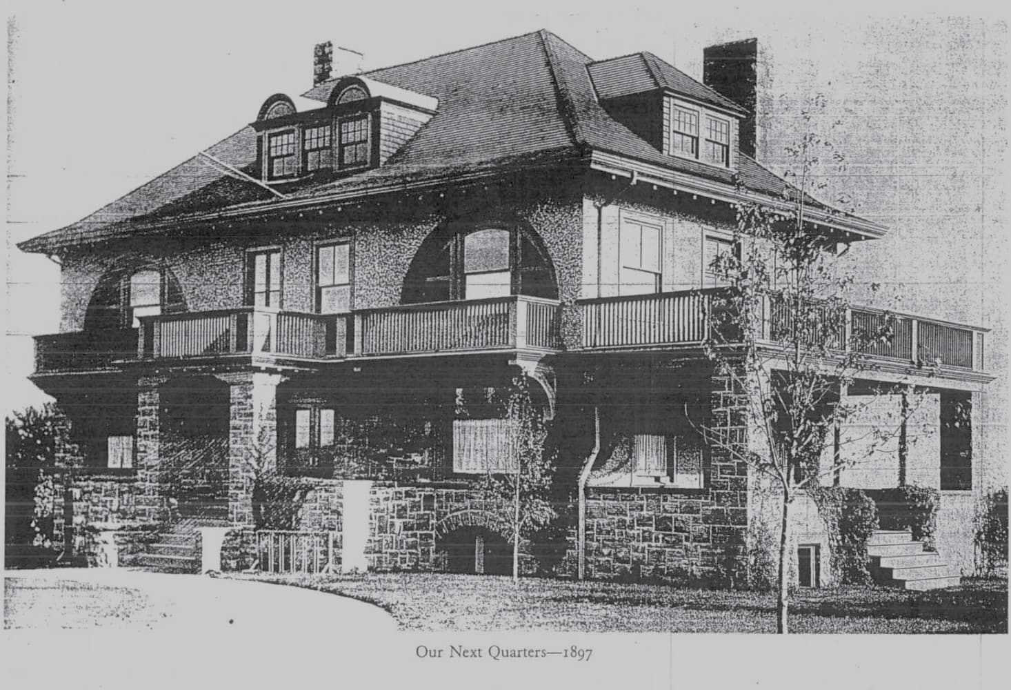 The second Cap and Gown clubhouse, designed by William Ralph Emerson